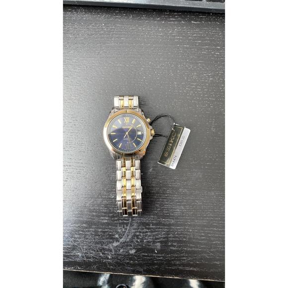 Seiko Men's Blue Dial Two-Tone Stainless Steel Watch - Picture 6 of 6